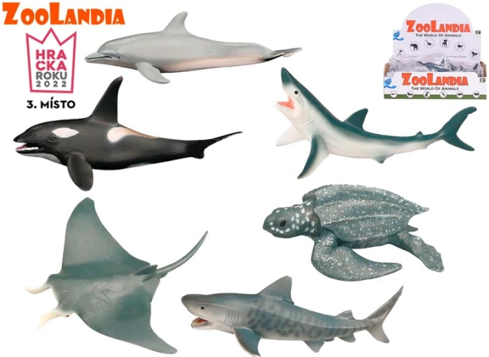 Zoolandia sea animals – set of plastic figurines 8–15 cm