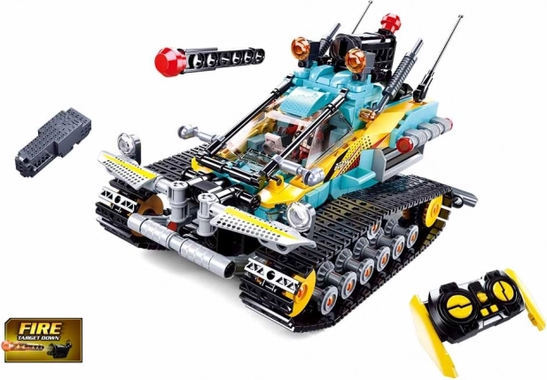 SLUBAN Power Bricks Scorpion Tracked Vehicle with R/C Remote Control