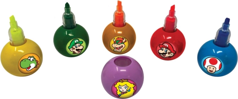 Surligneurs Super Mario – set de 6 couleurs