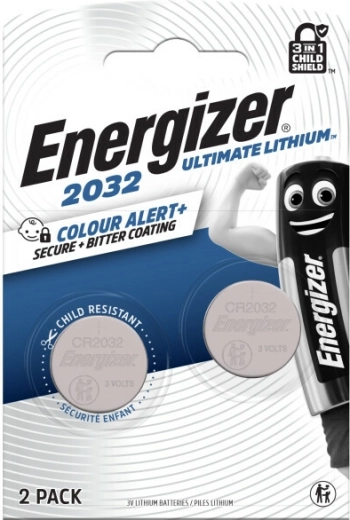 Energizer Ultimate Lithium CR2032 – litijska gumbasta baterija, 2 kom