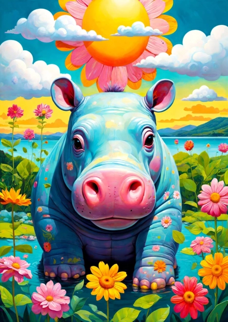 ENJOY Sunny Hippo Puzzle – 1000 Pieces