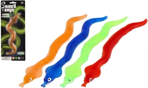 Stretchy elastic snake 28 cm - 4 colors