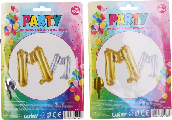 Ballon gonflable - lettre M