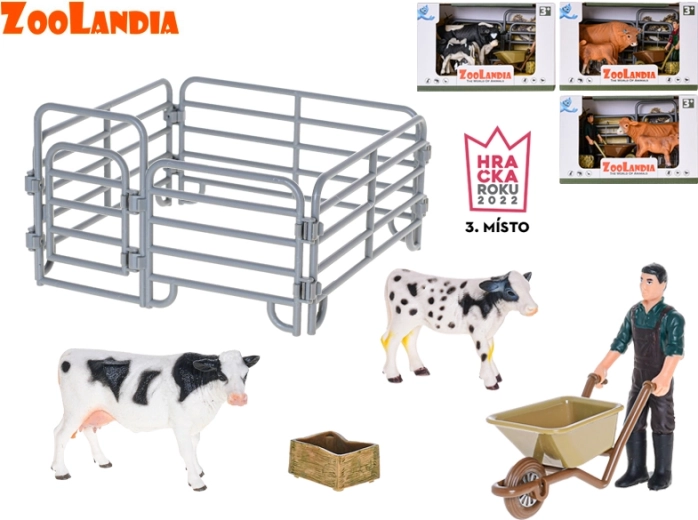 Zoolandia Farm – Cow with Calf and Accessories, 4 Types
