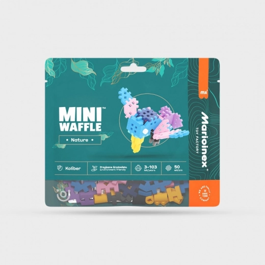 Mini Waffle Nature Bauset – Kolibri, 50 Teile