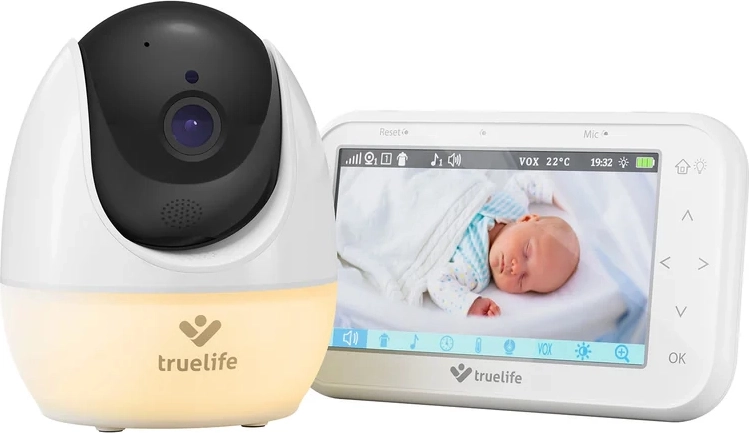 TRUELIFE NannyCam R4 Pro baby monitor with rotating camera and 4.3" IPS display