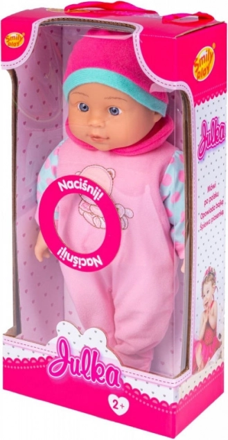 Govoreča punčka Julka 32 cm v darilni škatli