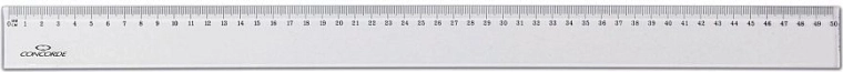 Règle CONCORDE 50 cm transparente