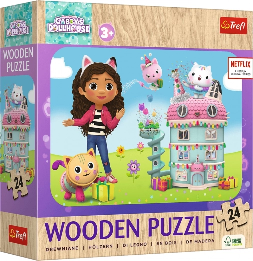 Wooden Puzzle Happy Gabby and Friends 24 Pieces