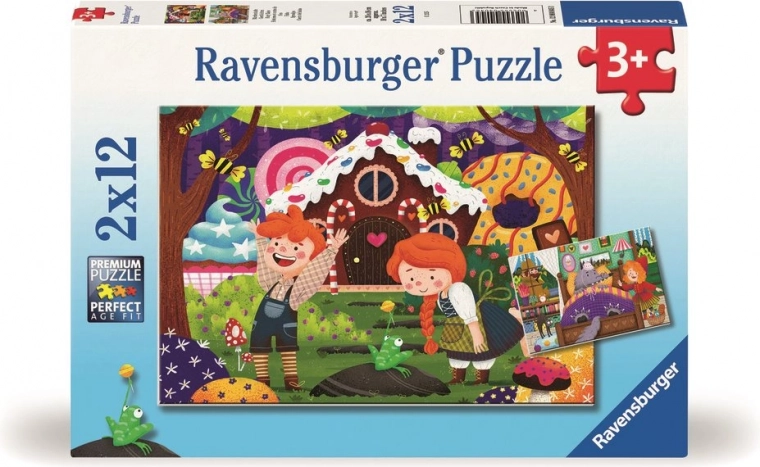 Ravensburger puzzel Magische sprookjeswereld 2×12 stukjes