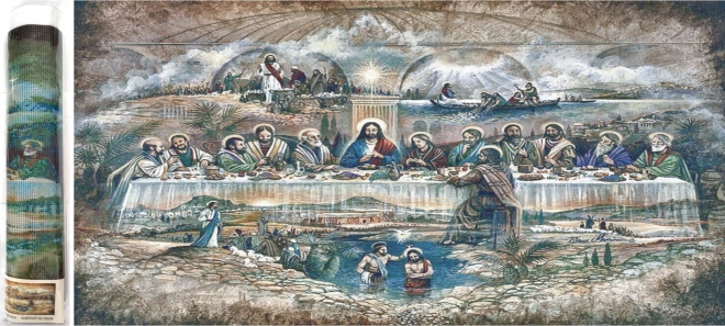 Malowanie diamentowe Ostatnia Wieczerza 80 × 40 cm