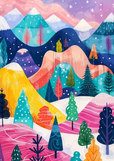 Winter Palette Puzzle 1000 Pieces