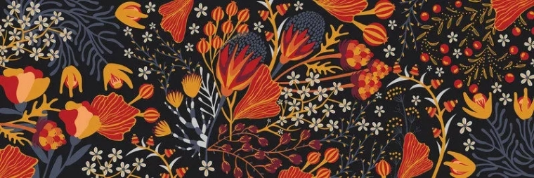 Interdruk Panoramic Puzzle Floral Pattern 1000 Pieces