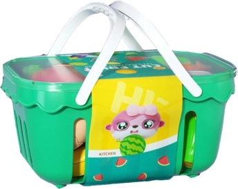 Cestino con frutta e verdura da tagliare