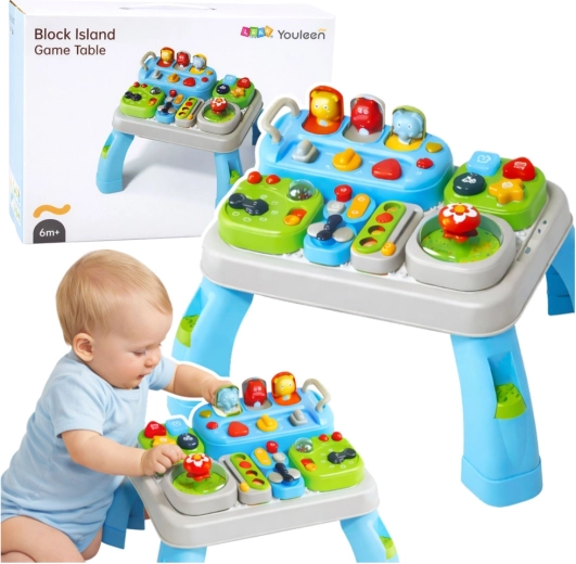 Table d’éveil interactive pour bébés avec sons 6 mois+