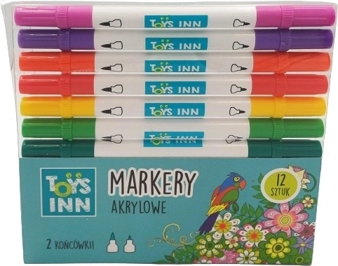 Acrylic Markers Double-Ended 12 Pieces