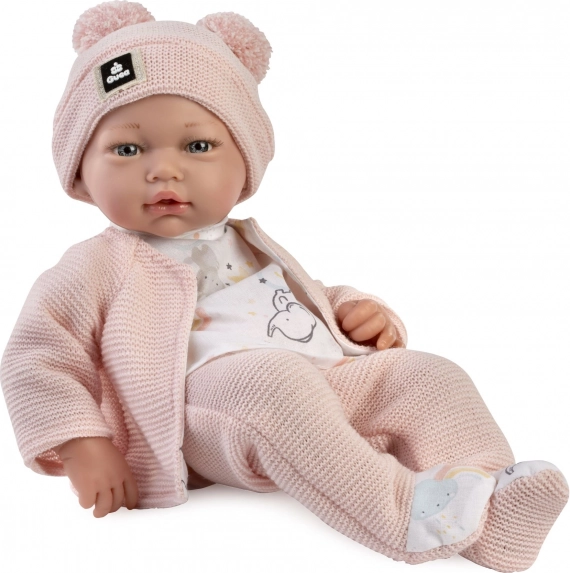 Realistic baby doll with soft cloth body 36 cm