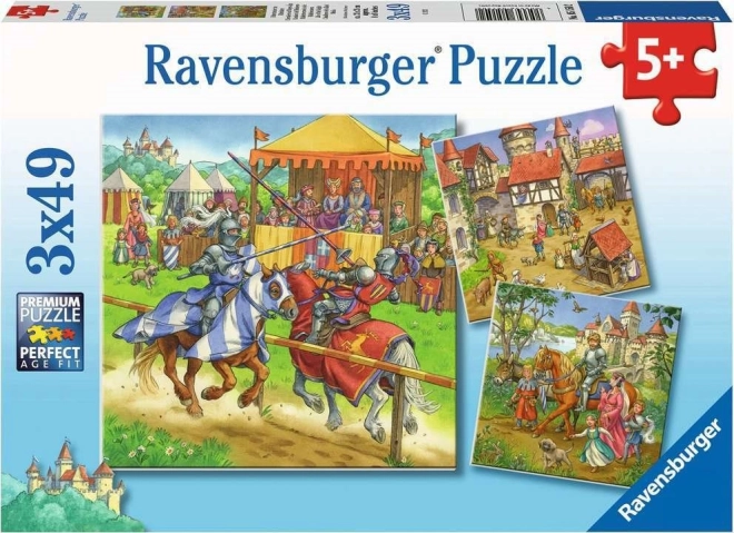 Ravensburger sestavljanka viteški turnir 3×49 koščkov