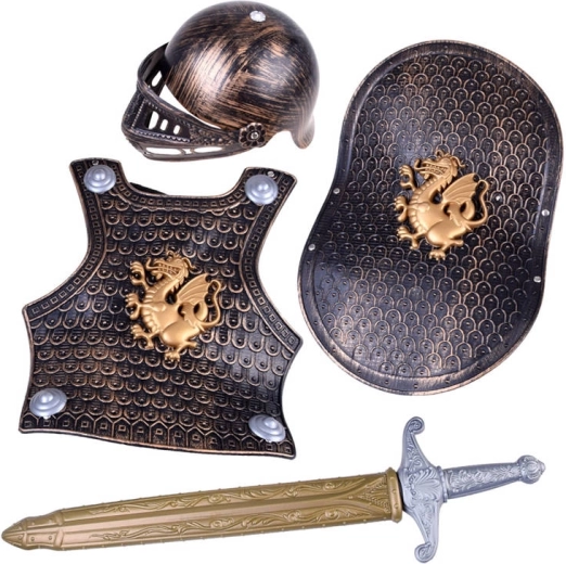 Armor for Knight + Helmet Shield Sword ZA0666