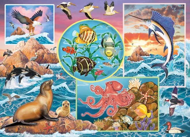 Family Puzzle Ocean Magic 350 pieces COBBLE HILL