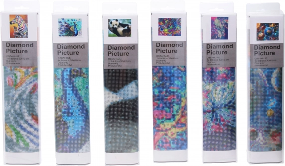 Set creativo diamond painting 30 × 40 cm – mix di motivi