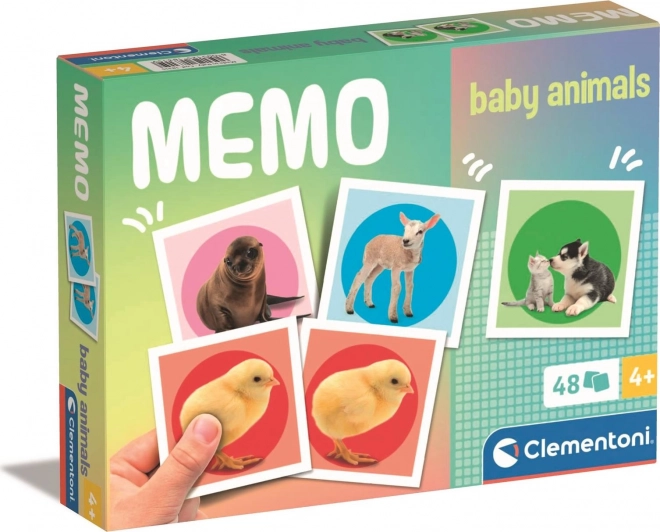 CLEMENTONI Baby Animals Memory Game