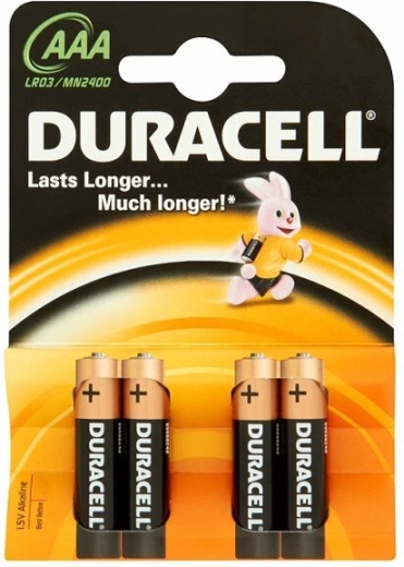 Mikrotanke baterije AAA DURACELL Basic, 4 kom