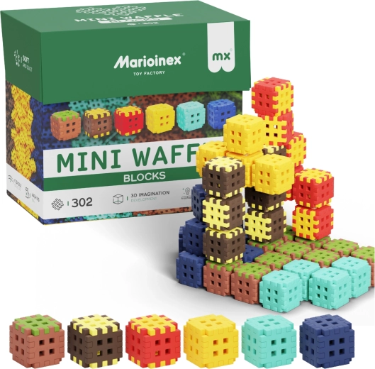 Mini Waffle Blocks Building Set 302 pieces MARIOINEX