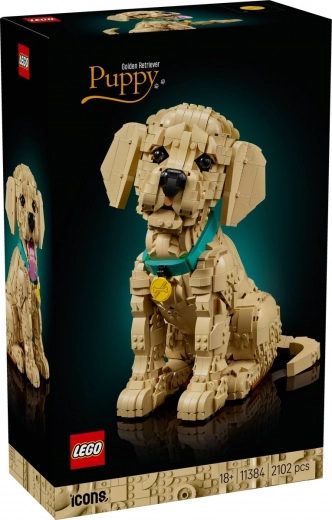 LEGO Icons chiot golden retriever