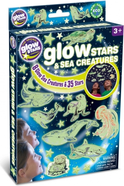 Wandaufkleber Brainstorm Leuchtende Sterne und Meeresbewohner