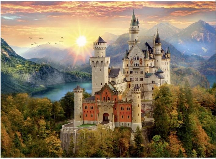 Slikani puzzle Neuschwanstein 1000 koščkov
