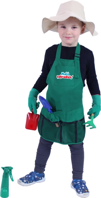Children's gardening costume with accessories for ages 3–7