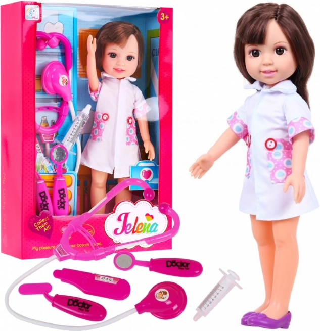 Large Nurse Doll with Medical Accessories for Kids 3+
