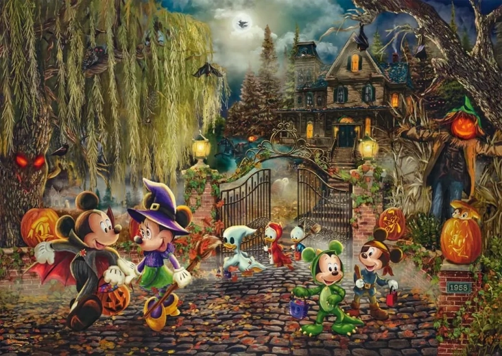 Puzzel Disney: Mickey en Minnie Halloween 1000 stukjes