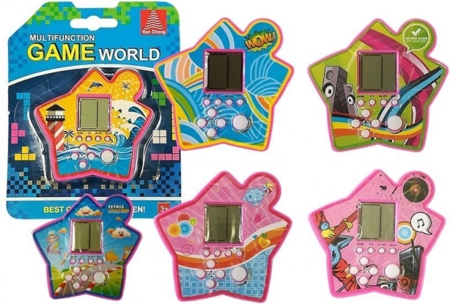 Žepna elektronska igra tetris – rožnata zvezda