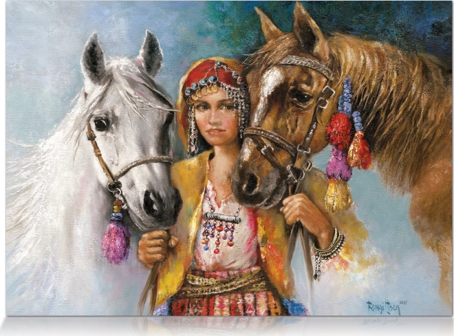 Puzzel landelijk meisje 1000 stukjes