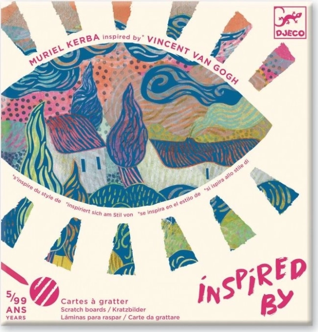 DJECO Images à gratter : Vincent Van Gogh