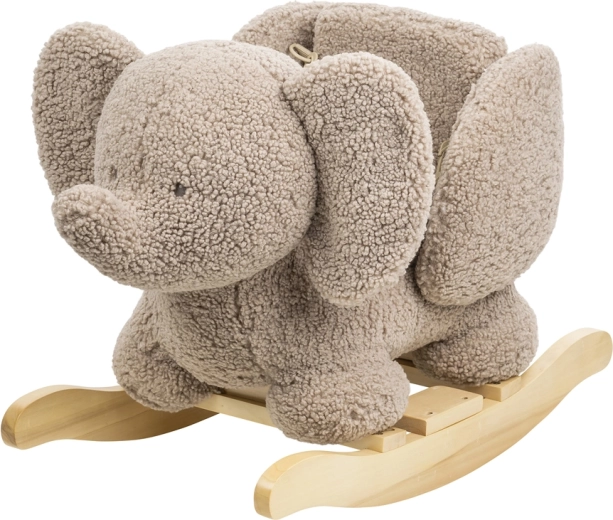 Nattou altalena in peluche elefante taupe 10m+