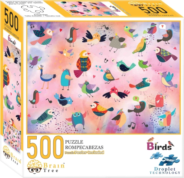 Puzzle Brain Tree Fairy-tale Birds 500 Pieces