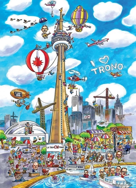 Puzzle DoodleTown: Toronto 1000 stukjes