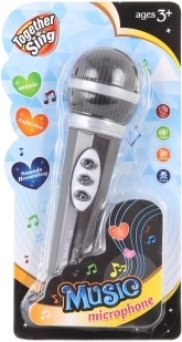 Children's plastic battery-powered microphone