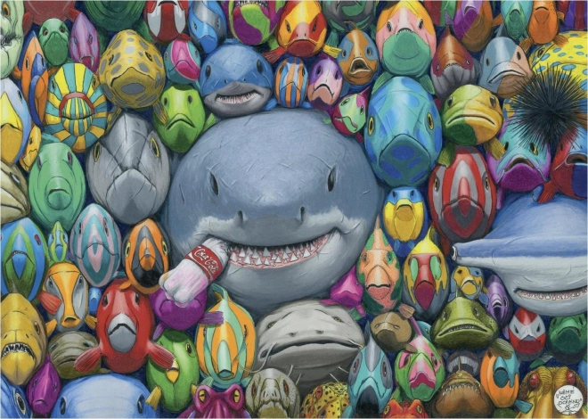 Sestavljanka pisano mavrične morske ribice 1000 koščkov