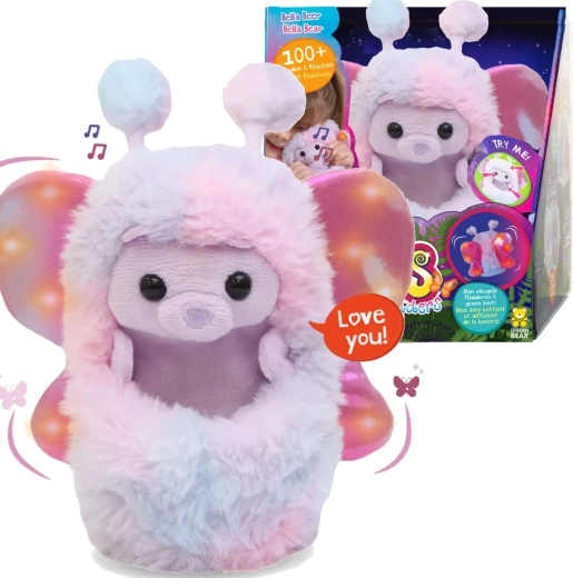 Curlimals Flutter Wonders Teddy Bear Bella interactive plush 18 cm