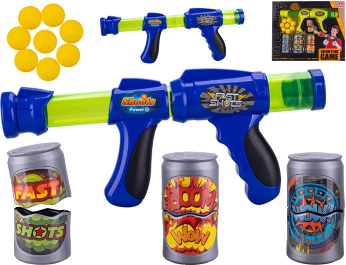 Skumpistol med træk 42 cm med mål og skud