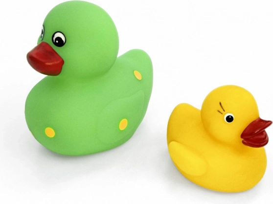 Zestaw duża i mała piszcząca kaczuszka