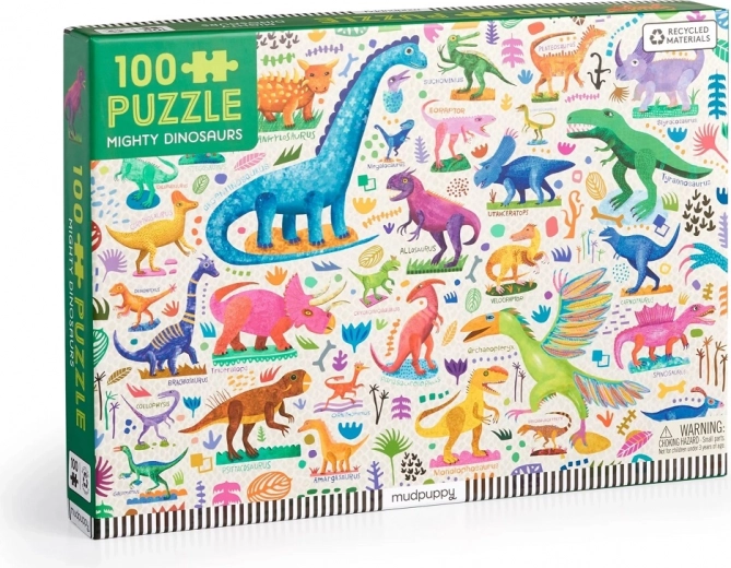 Mudpuppy Puzzle Machtige Dinosaurussen 100 Stukjes