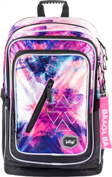 Baagl Cubic Abstract School Backpack