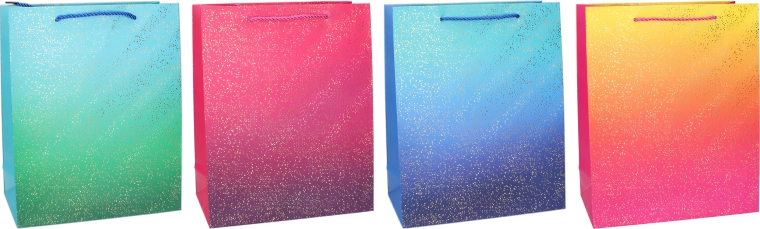 Gift Bag M 26 × 32 × 10 cm – year-round, colorful gradients