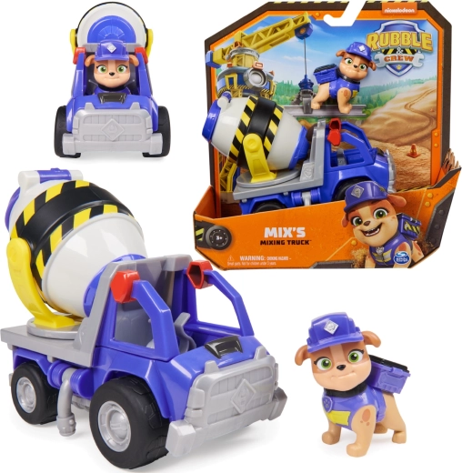 Paw Patrol Rubble & Crew Mix – cement mixer with figure
