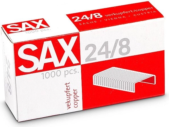 Agrafes 24/8 en cuivre, 1000 pcs